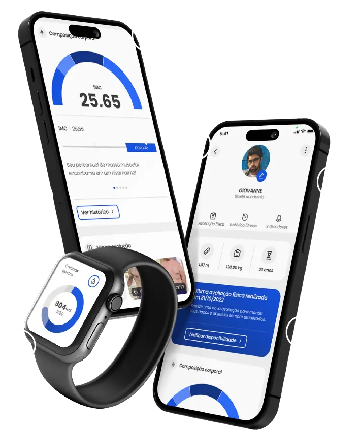 App Treino no iPhone e Apple Watch